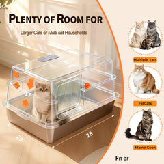 AIFUN XXXL interior stainless-steel tray resists stains and simplifies cleaning