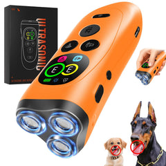 AiGerdinn dog bark deterrent device front view highlighting compact, humane training tool for quieter homes.