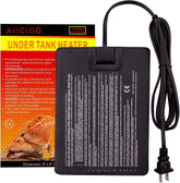 Aiicioo reptile heating pad setup provides compact warmth for terrariums.