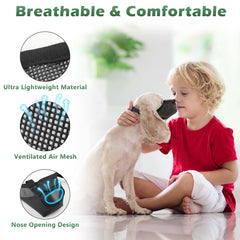 Aiieim dog muzzle basket-design supports safe containment during vet visits.