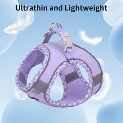Aiitle Tiny Dog Harness XXXS reflective strips boost visibility during night walks