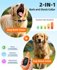 AIKEEP collar LED display aids training in low light conditions.