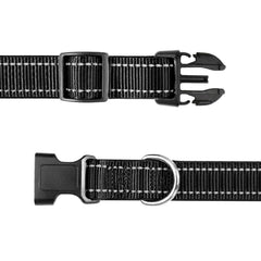 Aikko reflective stitching increases night-time visibility for safer walks.