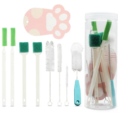 AIMAOGOU 9pcs cleaning kit box neatly organized for fountain cleaning.
