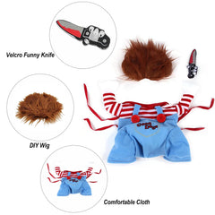 AIMICOCA dog costume side view demonstrates breathable fabric for all-day comfort.