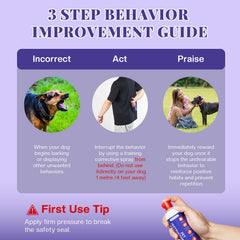 AIMSEIZE dog corrector spray used indoors during training sessions for calmer responses