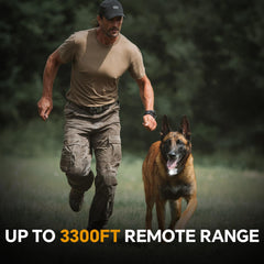 AINSYLI dog shock collar dual-channel enables training two dogs with independent channels