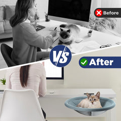 AIPERRO cat bed with removable washable cover ready for quick cleaning