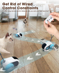 AIPERRO cat toy obstacle-avoidance navigates around furniture