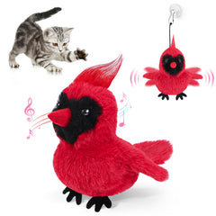 AIPERRO flapping cardinal toy with realistic cardinal shape for engaging playtime