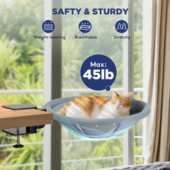 AIPERRO foldable cat desk bed 90-degree fold highlights space-saving design