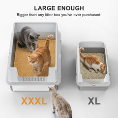 AIPERRO XL big-cat entry view showing large opening for 30lb+ cats.