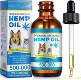 AIQIUSHA dog oil bottle closeup highlighting natural ingredients for calming support