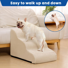 Airpanda dog stairs foam close-up shows high-density support for comfort.