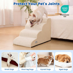 Airpanda dog steps high-density foam delivers lasting support during climbs.