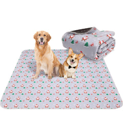 Aitmexcn Christmas washable dog pee pad 36x48 with festive design for quick house training