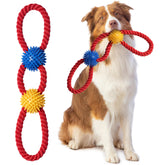 Aitmexcn interactive rope toy for tug-war sessions supports bonding during playtime.