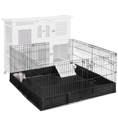 Aivituvin extension playpen shows flexible indoor/outdoor setup for safe pet play.
