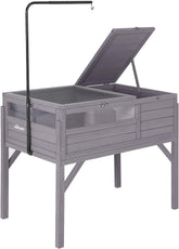 Aivituvin tortoise habitat activity area offers bright viewing for easy pet observation.