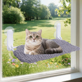 AIWIKIDE Cat Window Perch bracket install enables quick, tool-free setup for sunny apartment lounging.