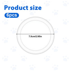 Ajcotahm 75mm diameter lids fit standard cans, transparent for easy content checks