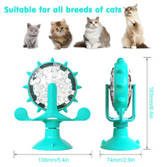 AKAKL cat feeder toy demonstrating interactive dispensing for snacks