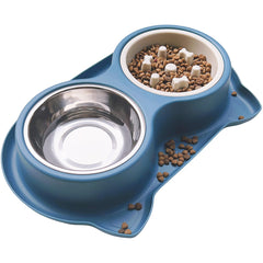 AKEISHE slow feeder maze design bowl slows meals for dogs and cats