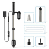 AKKEE aquarium vacuum assembly shows easy setup for quick use.