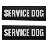 ALBCORP reflective patches set front view improves nighttime visibility for service dogs