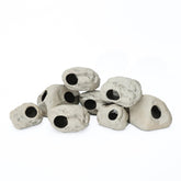 ALEGI stackable ceramic rock caves provide natural hiding spots for shrimp in your aquarium.