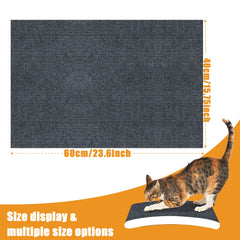 ALEIFLE scratching mat on sofa shows furniture protection during scratching