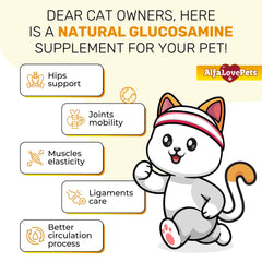 Alfa Love Pets cat joint supplement pour enables mess-free portioning.