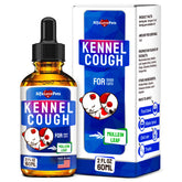 Alfa Love Pets kennel cough bottle ready for easy administration.