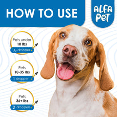 Alfa Pet dog cough liquid marshmallow-root focus highlights key herbal ingredient for soothing support.