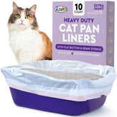The Alfapet heavy-duty flat-bottom liner is laid flat for a mess-free extra-wide litter box.