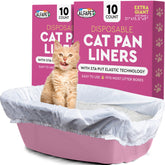 Alfapet litter box liner extended-fit provides secure coverage for large pans.