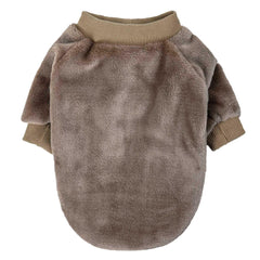 Algudbilt dog sweater plush fleece closeup shows soft texture and durability.
