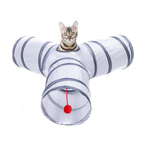 Alicedreamsky cat tunnel with 3-way design for interactive play.