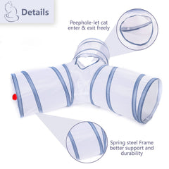 Alicedreamsky cat tunnel shows side bells for engaging play.