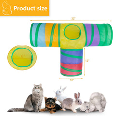 Alicedreamsky cat tunnel features a sturdy spring-frame for safety.