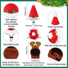 Aliceset brown elk hat for cat costume adds playful seasonal charm