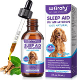 ALIVO melatonin dog sleep drops bottle for calming sleep support