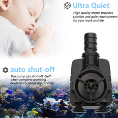 Alizzy pump control knob enables adjustable flow for customization.
