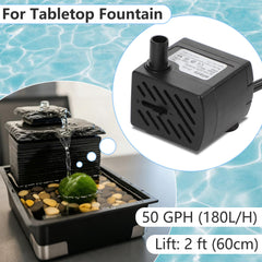 Alizzy 50 GPH pump with tubing included for easy setup