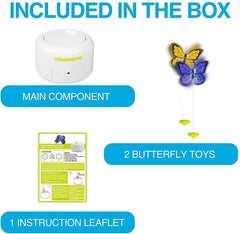 ALL FOR PAWS cat toy battery-powered operation enables portable play anywhere.