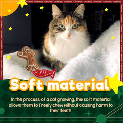 ALL FOR PAWS catnip-filled teething toy promotes playful chewing and exploration.