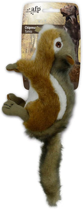 ALL FOR PAWS chipmunk dog toy front view with squeaker promotes interactive play
