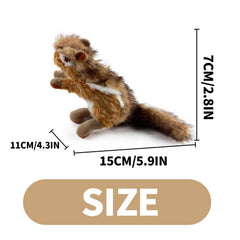 ALL FOR PAWS chipmunk dog toy side profile showcases soft plush fur for cuddling