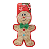 ALL FOR PAWS Gingerbread Man Squeaky Dog Toy for playful fetch sessions