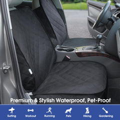 ALLANSING Front Seat Cover Dual Waterproof Layer keeps spills contained.